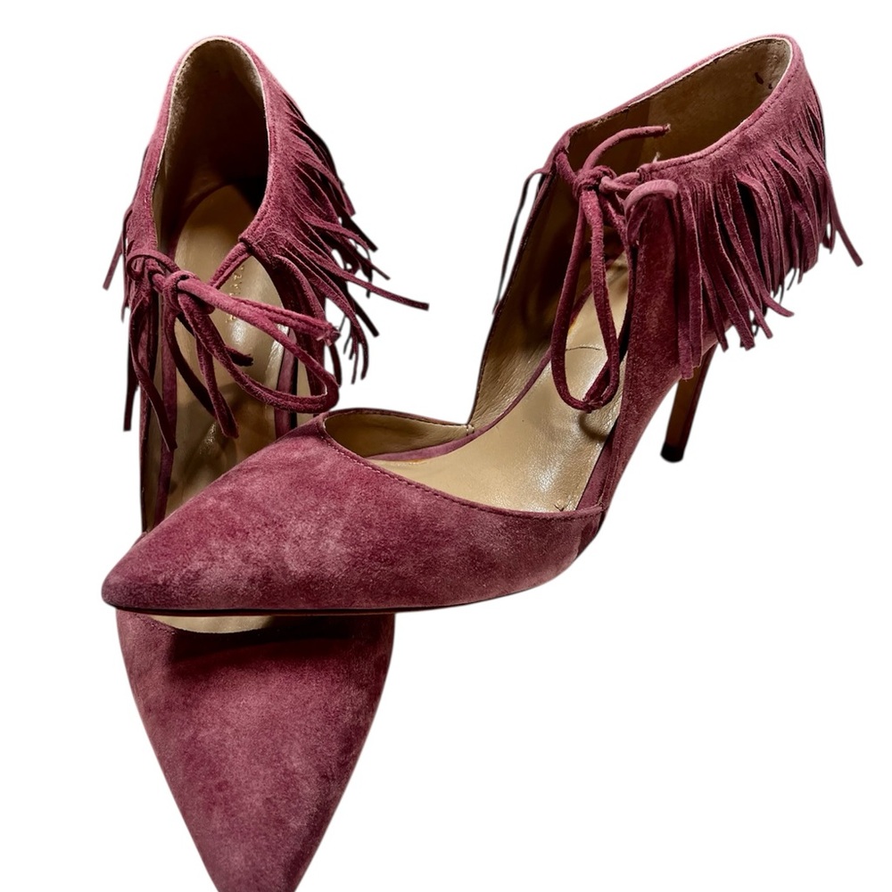 Ann Taylor Pink Fringe Heels size 7M